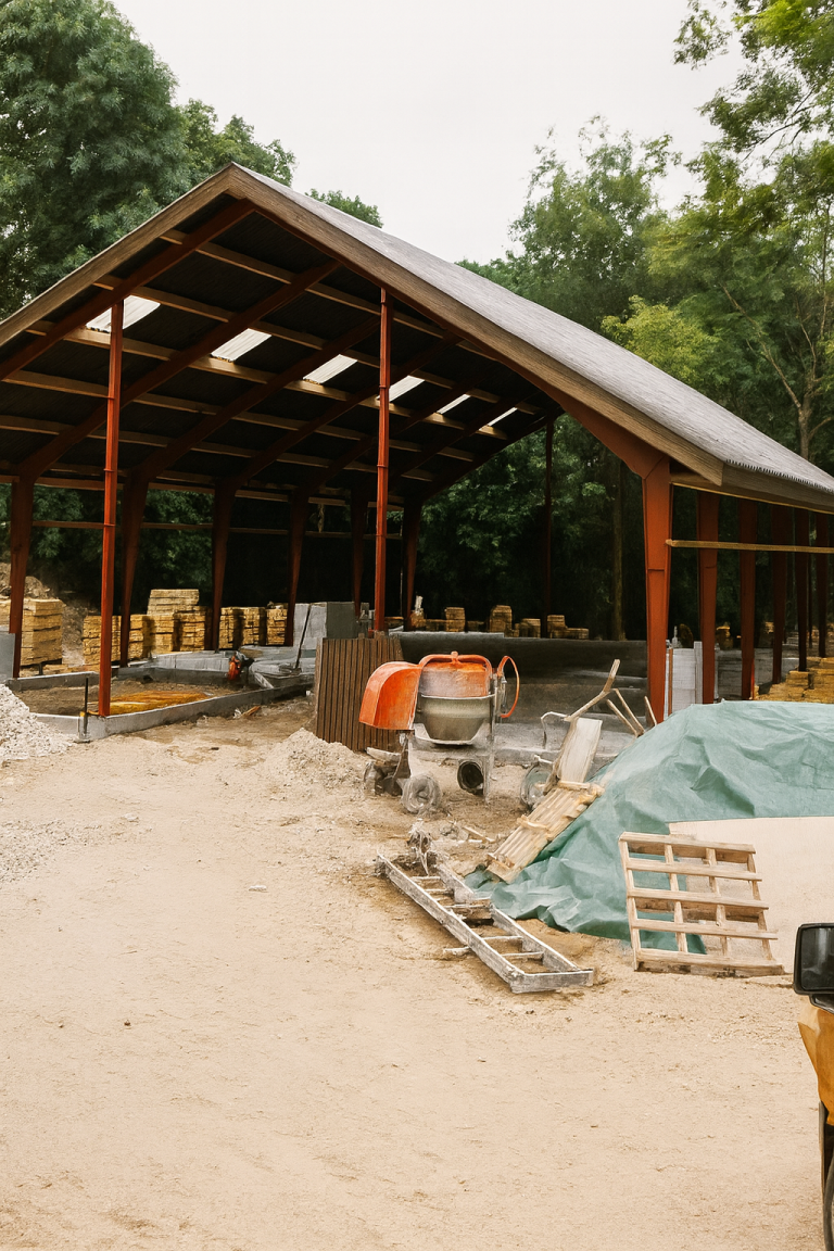 Bygning af klinik 1987